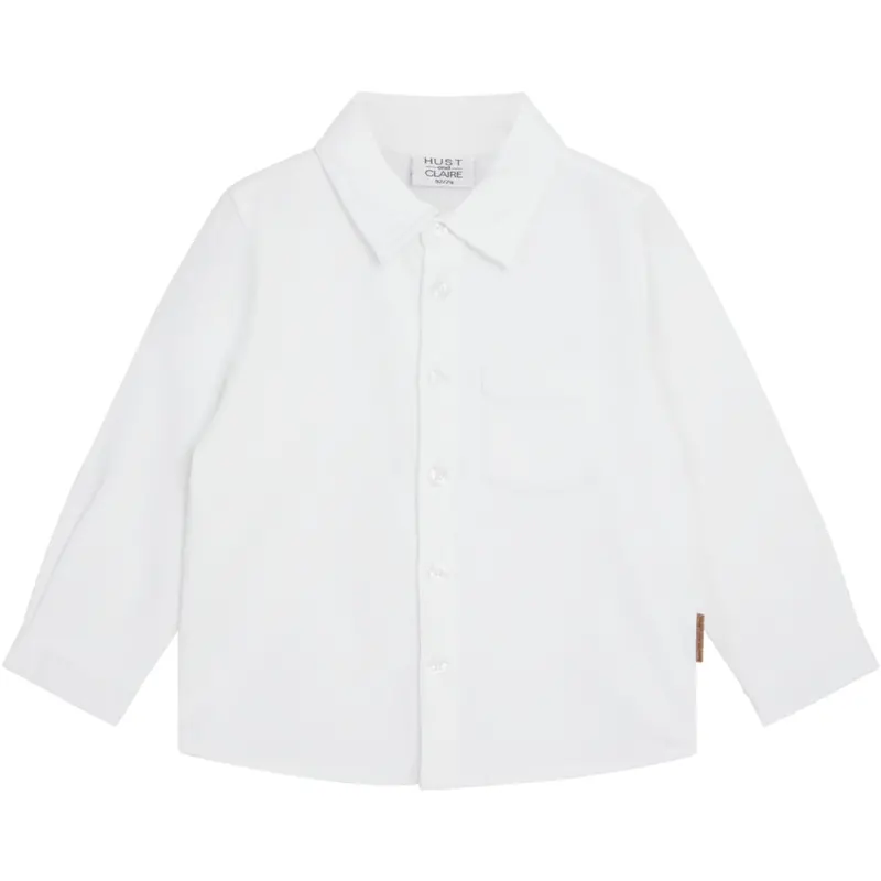Hust & Claire White Shirt Ravn Solid 1