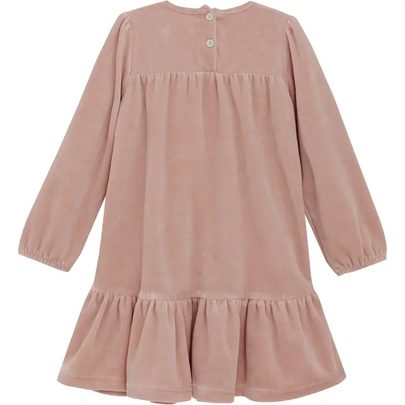 Huttelihut Adobe Rose Dress Ls Velour 2