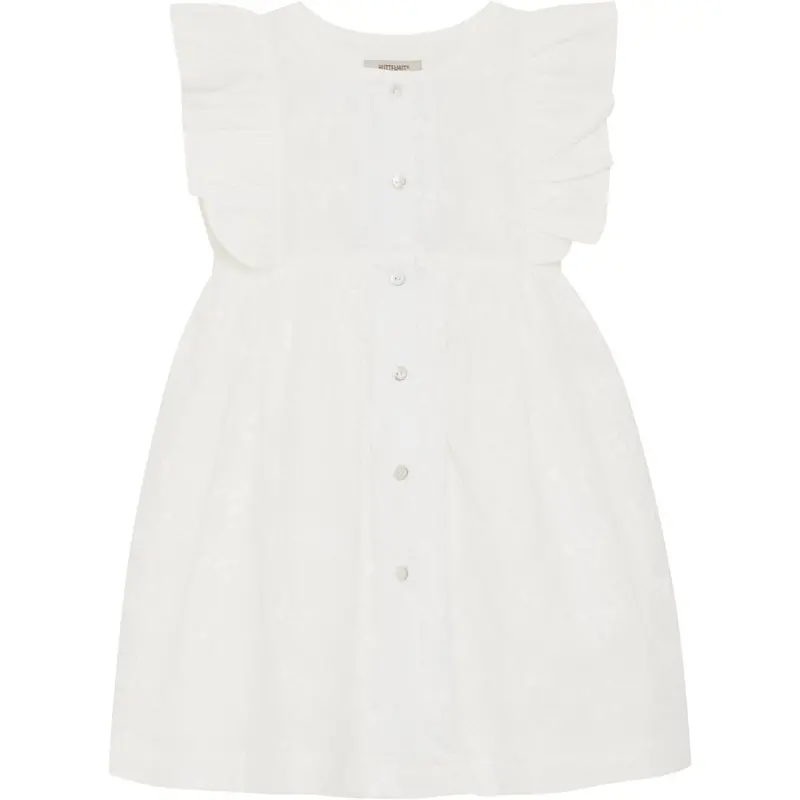 Huttelihut Antique White Dress Ss Embroidery 1