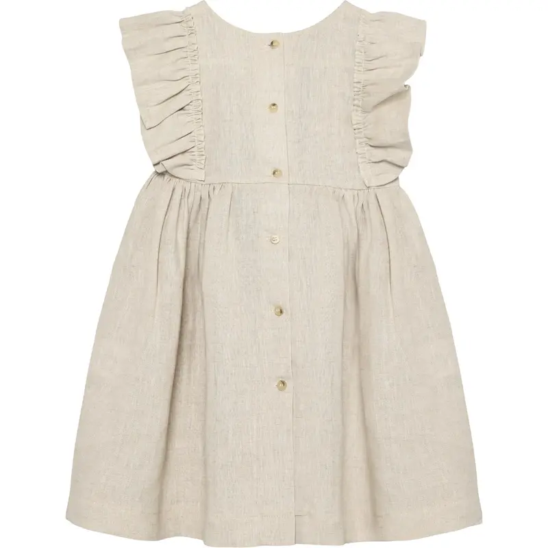 Huttelihut Antique White Dress Ss Linen 1