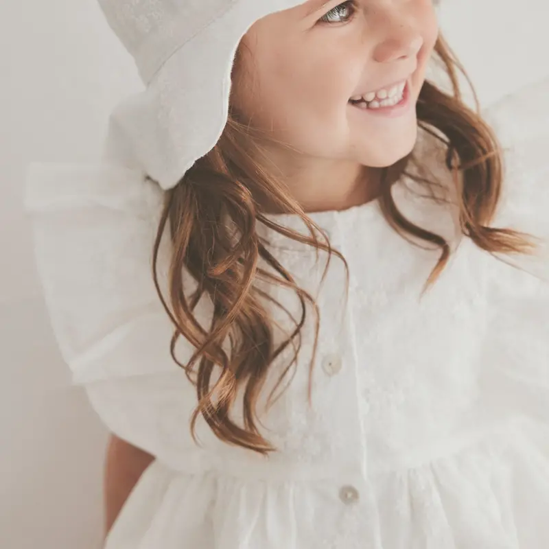 Huttelihut Antique White Summer Hat Embroidery 3