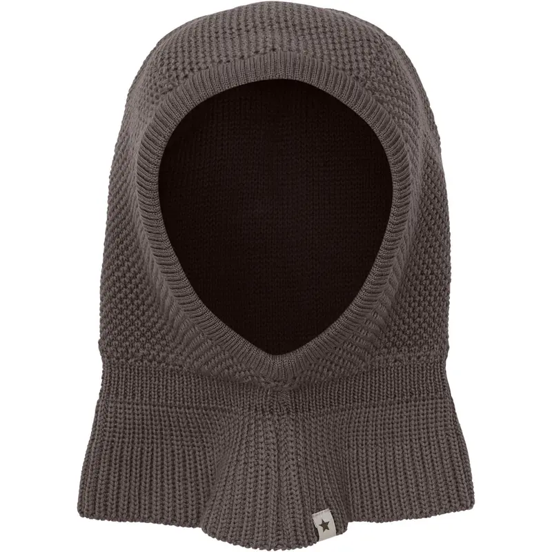 Huttelihut Brown Melange Balaclava Wool Knit Windstop 1