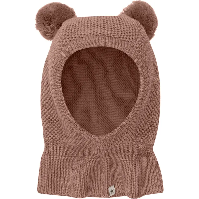 Huttelihut Burlwood Balaclava Windstop Pompoms 1