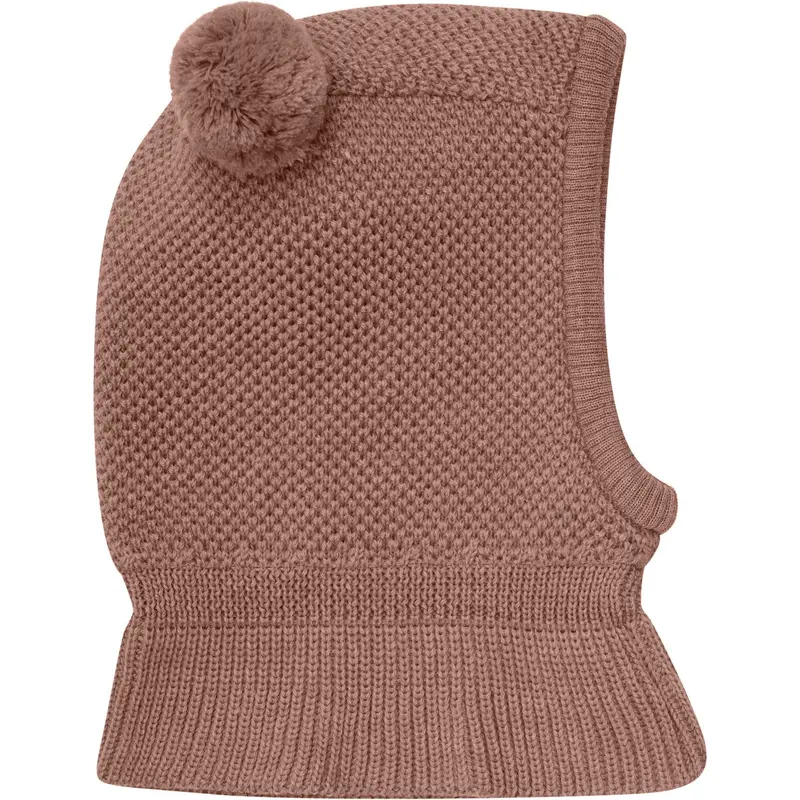 Huttelihut Burlwood Balaclava Windstop Pompoms 3