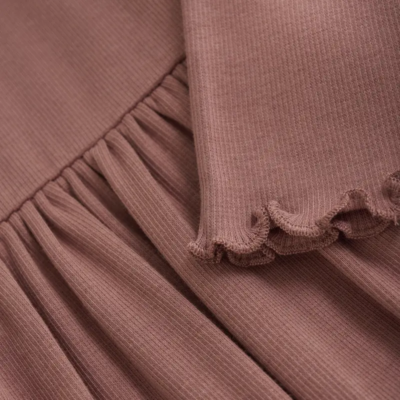 Huttelihut Burlwood Dress Ls Rib 3