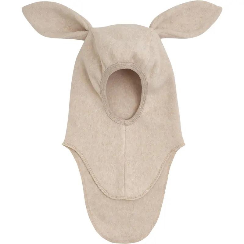 Huttelihut Camel Melange Balaclava Ears Cotton Fleece 1