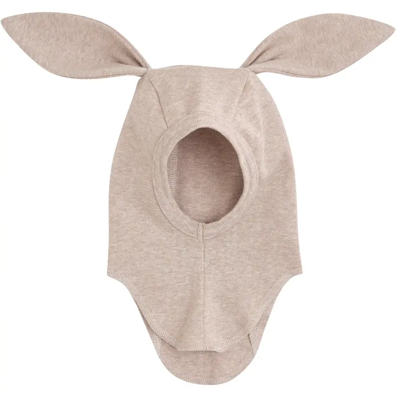 Huttelihut Camel Melange Balaclava Ears Cotton Rib 1