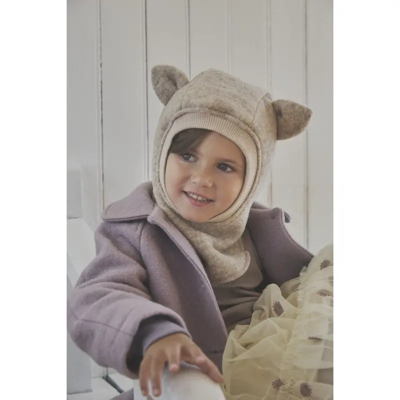 Huttelihut Camel Melange Balaclava Ears Wool 2