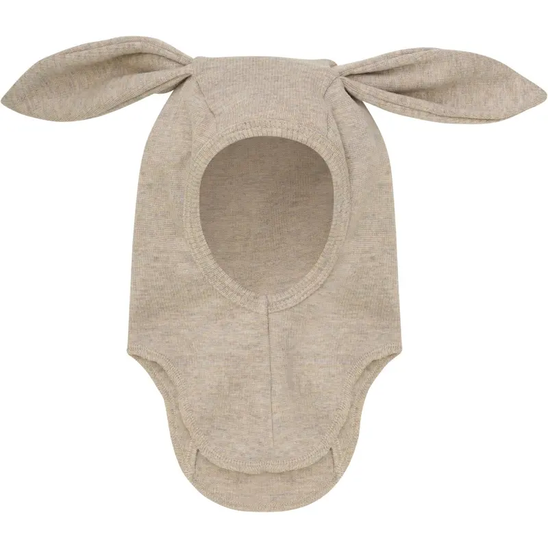 Huttelihut Camel Melange Balaclava Ears Wool Rib 1