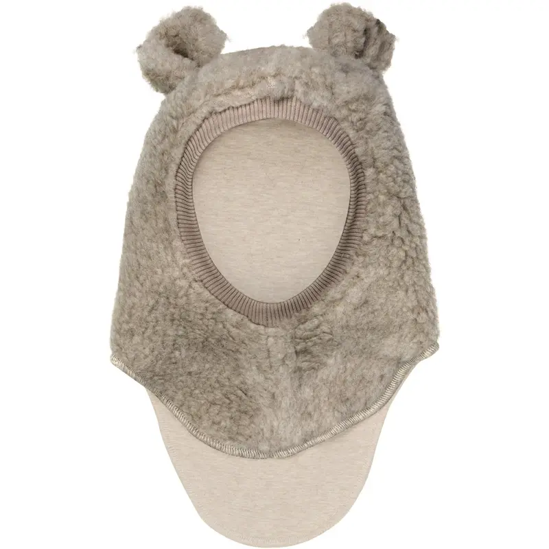 Huttelihut Camel Melange Balaclava Ears Wool Teddy 1