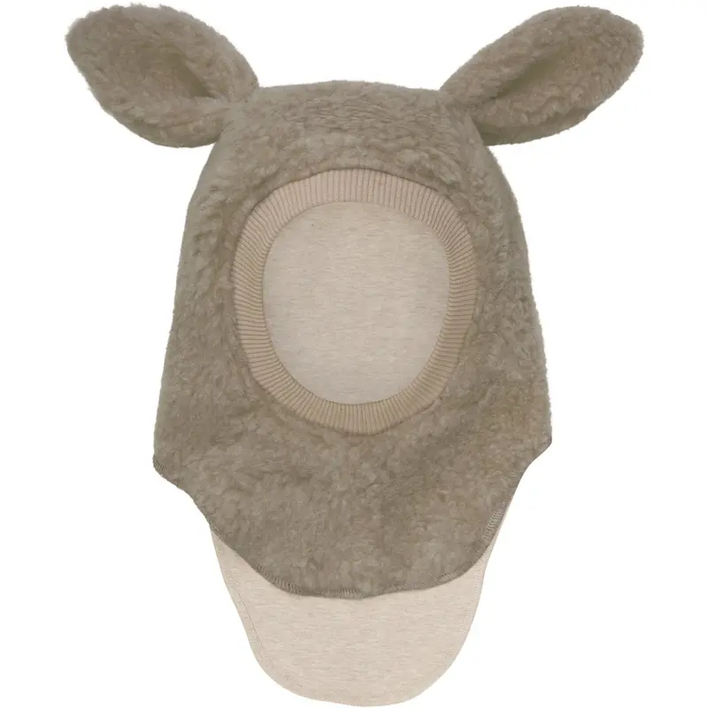 Huttelihut Camel Melange Balaclava Ears Wool Teddy 1