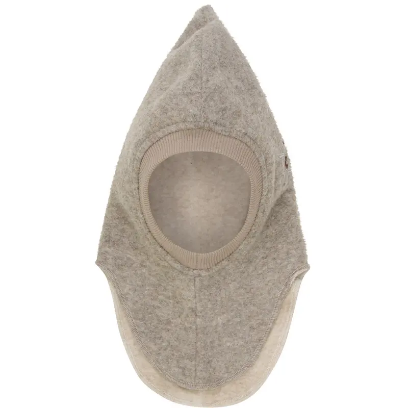 Huttelihut Camel Melange Balaclava Emb. Wool 1