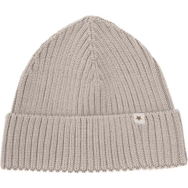 Huttelihut Camel Melange Beanie Wool Knit 1