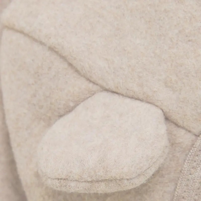 Huttelihut Camel Melange Jacket Ears Cotton Fleece 2