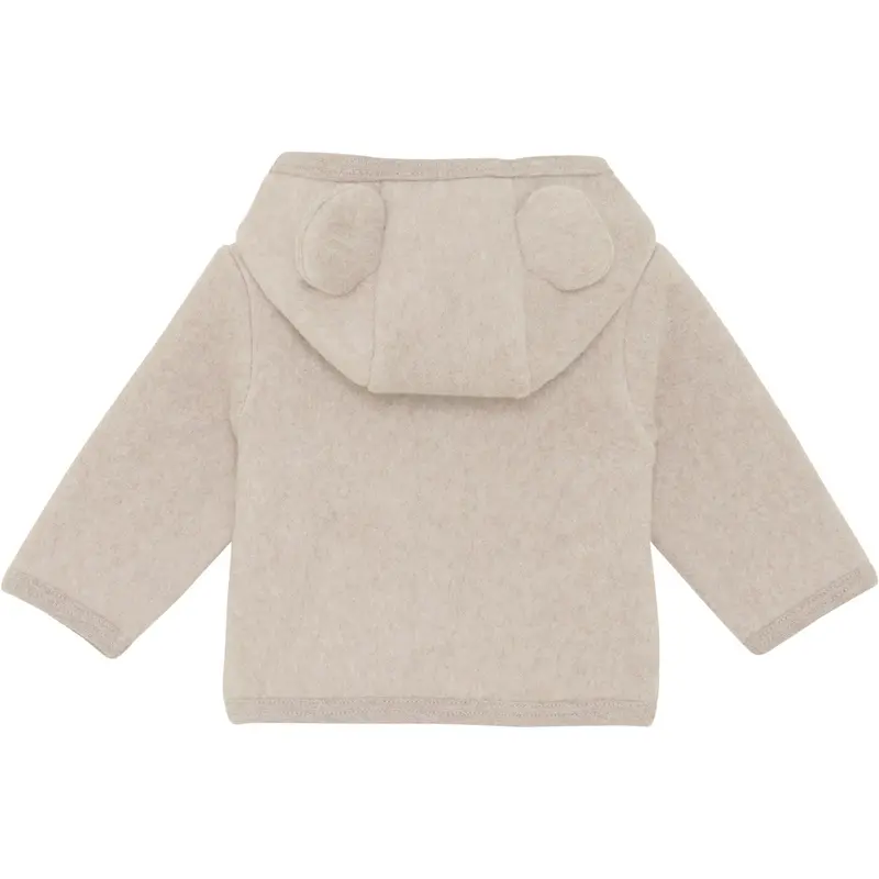 Huttelihut Camel Melange Jacket Ears Cotton Fleece 3