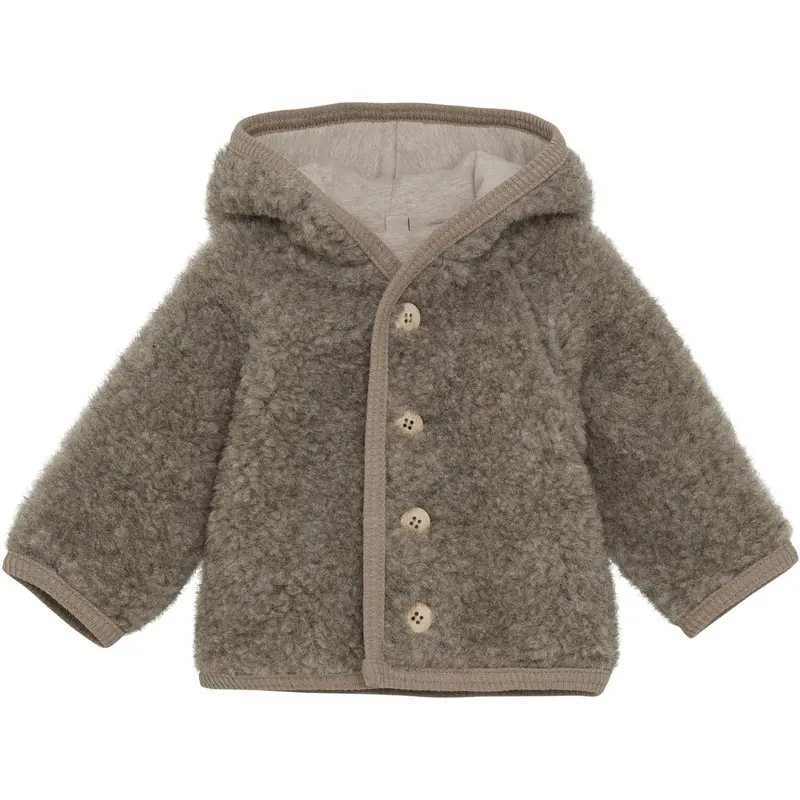 Huttelihut Camel Melange Jacket Pixie Wool Teddy W. Lin 1