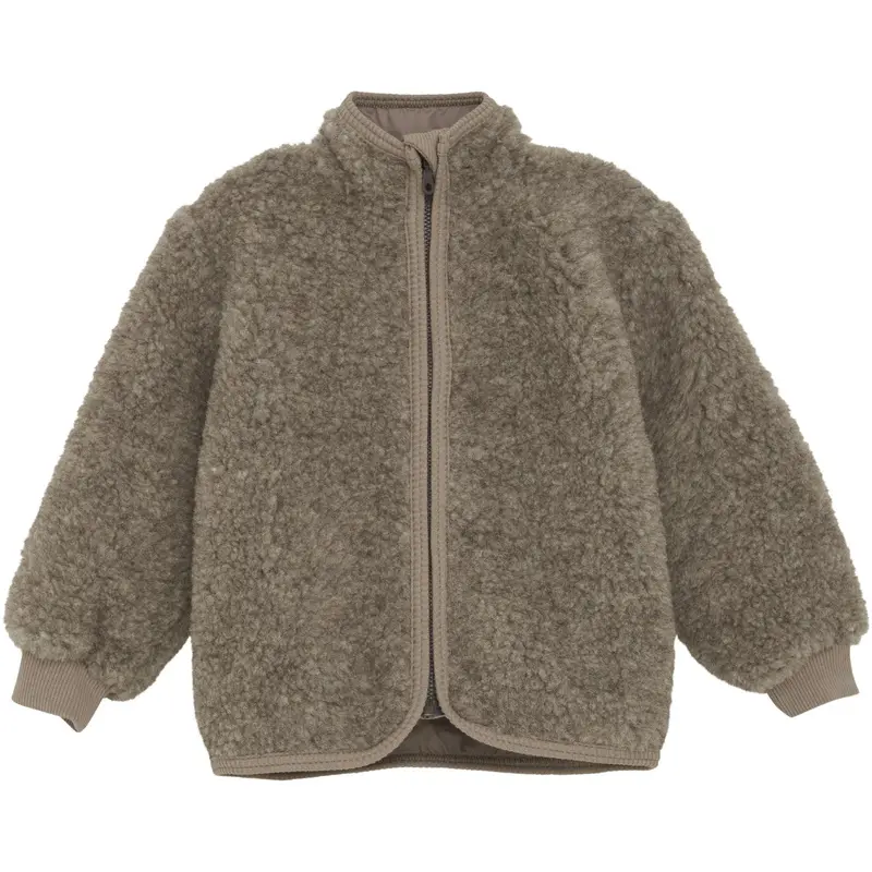 Huttelihut Camel Melange Jacket Wool Teddy W. Lining 1