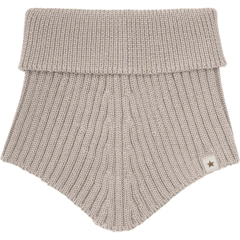Huttelihut Camel Melange Neck Warmer Wool Knit 1