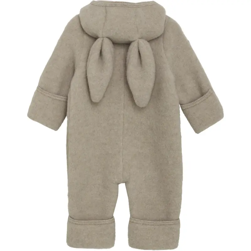 Huttelihut Camel Melange Pram Suit Ears Wool Fleece 2