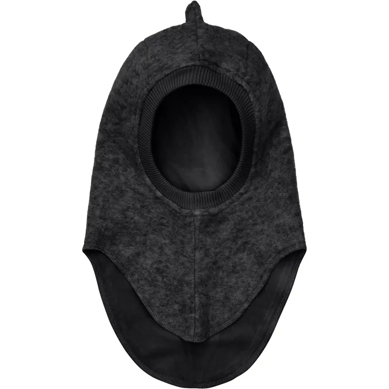 Huttelihut Dark Grey Melange Balaclava Triangles Wool 1