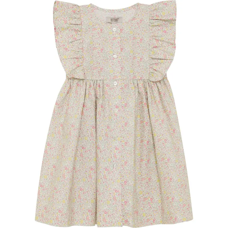 Huttelihut Double Cream Dress Ss In Liberty Fabric 1