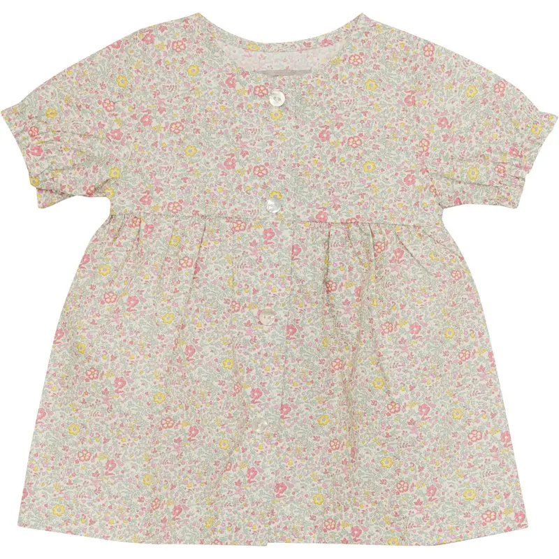 Huttelihut Double Cream Dress Ss In Liberty Fabric 1