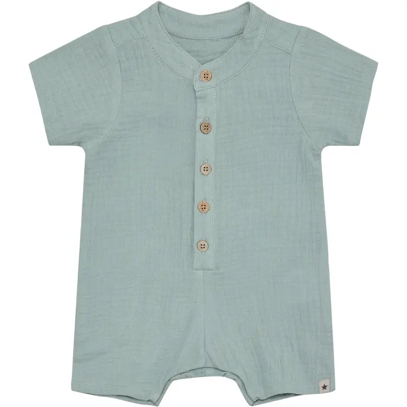 Huttelihut Gray Mist Playsuit Ss Muslin 1