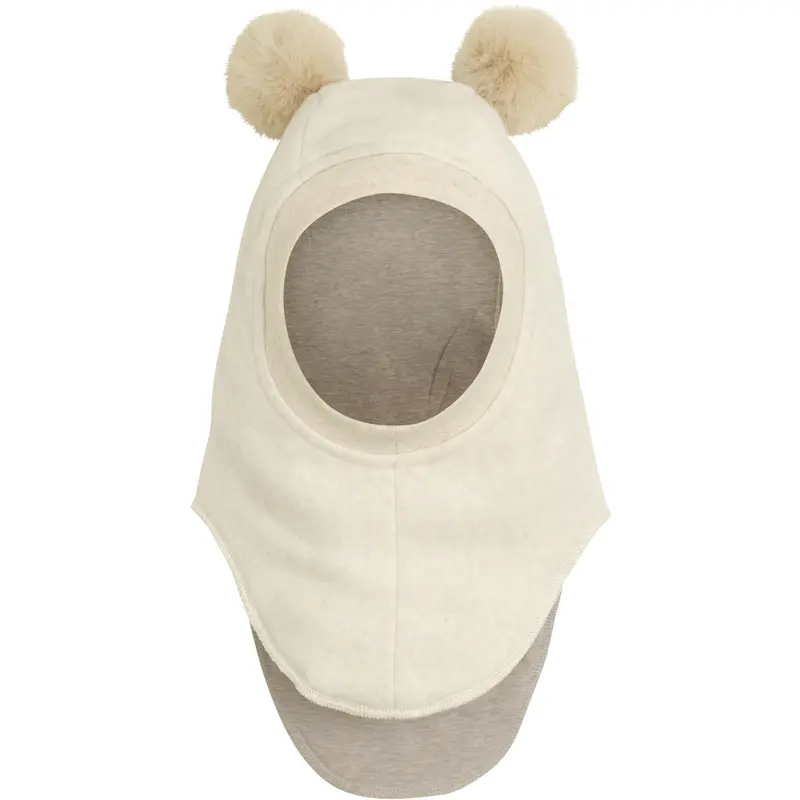 Huttelihut Light Beige Melange Balaclava X Luksusbaby 1