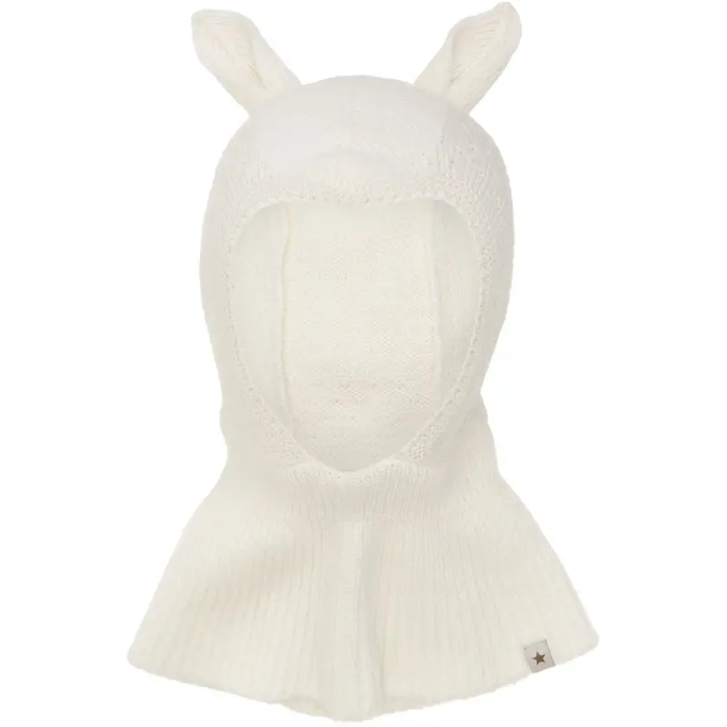 Huttelihut Off-White Balaclava Ears Wool Knit 1