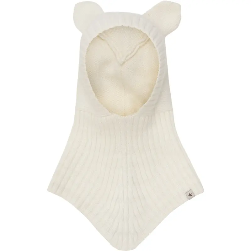 Huttelihut Off-White Balaclava Ears Wool Knit 1