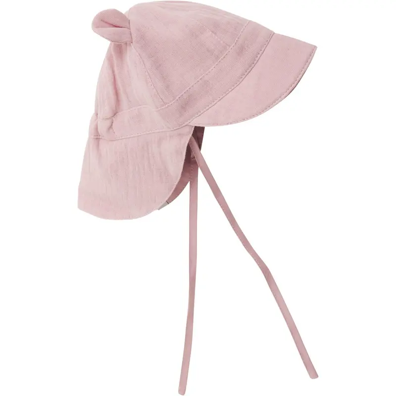 Huttelihut Pale Mauve Summer Hat Ears Muslin 1