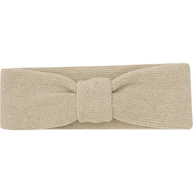 Huttelihut Sand Melange Headband Wool Knit 1