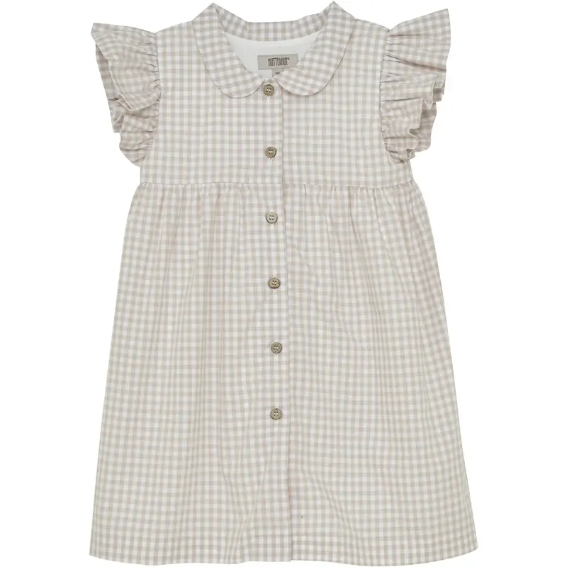 Huttelihut White Pepper Dress Ss Woven Check 1