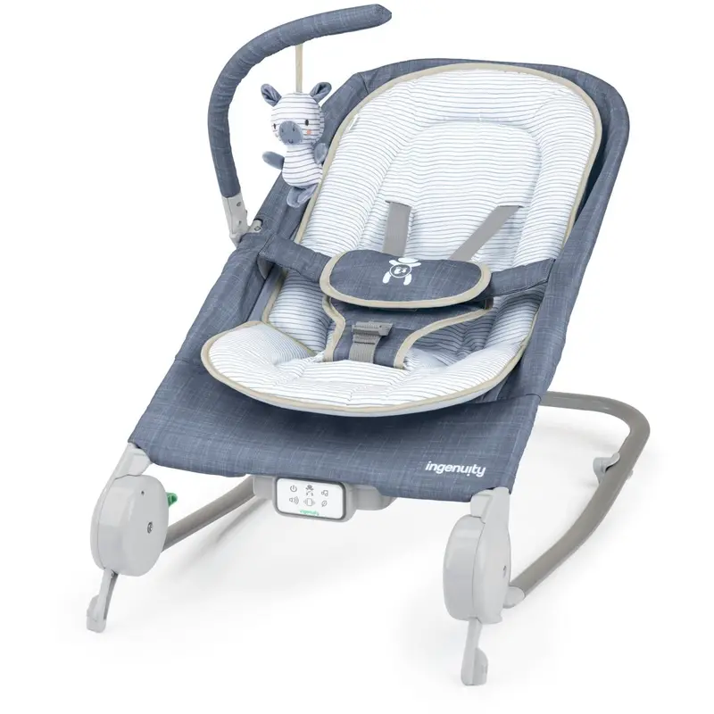 Ingenuity Chambray Happy Belly™ Rock-To-Bounce Massage Seat 1