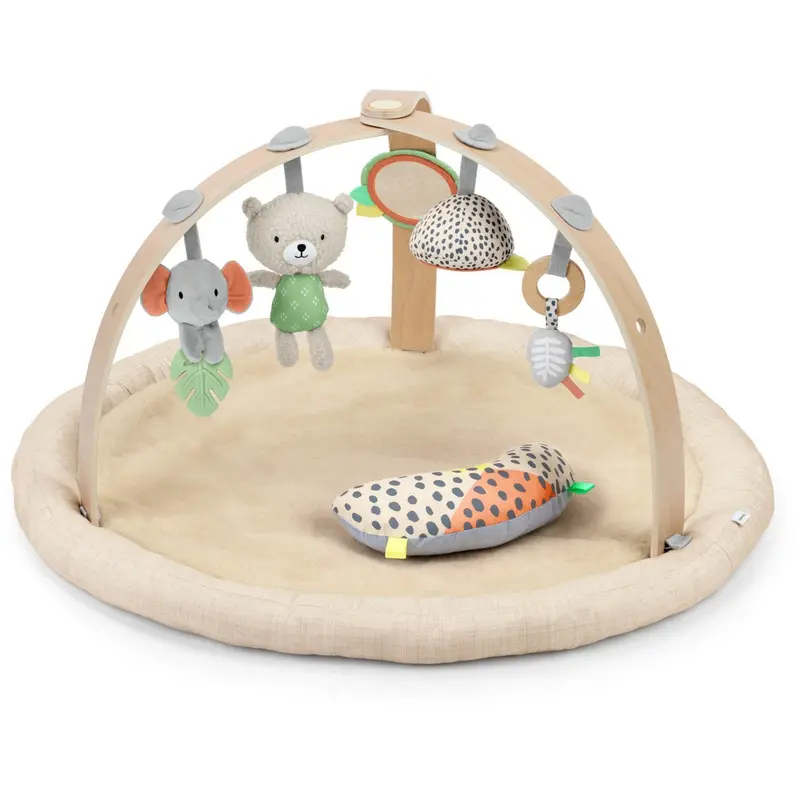 Ingenuity Every Season™ Plush Lambswool Play Gym 1