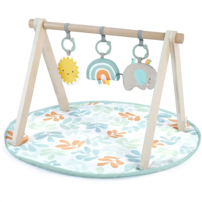 Ingenuity Sun Valley™ Wooden Toy Arch & Play Mat 1