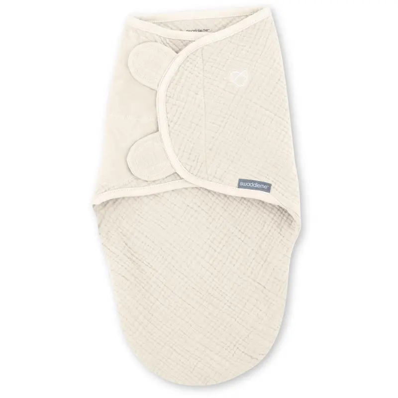 Ingenuity Swaddleme™ Muslin Original Swaddle - Cream 1