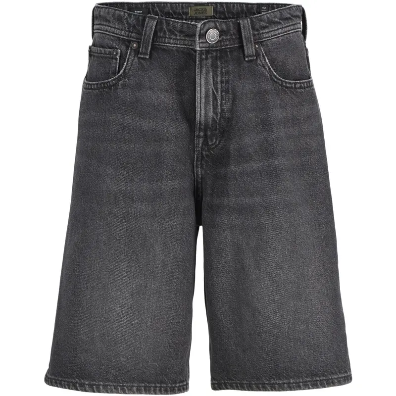 Jack & Jones Junior Black Denim Jjialex Jjoriginal Shorts Sq 175 Sn Jnr 1