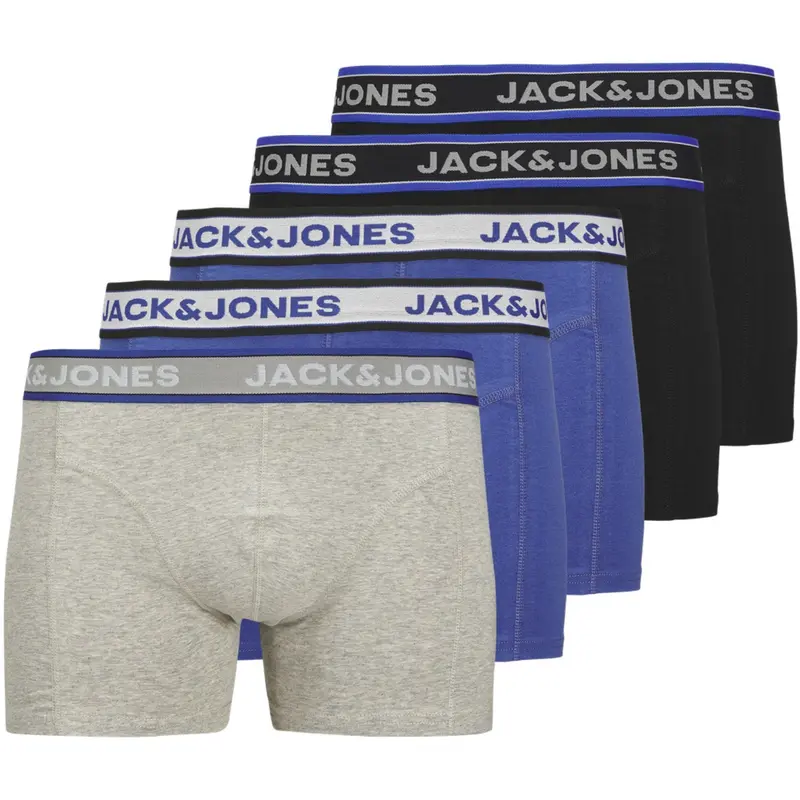 Jack & Jones Junior Black Jacchristian Solid Trunks 5 Pack Jnr 1