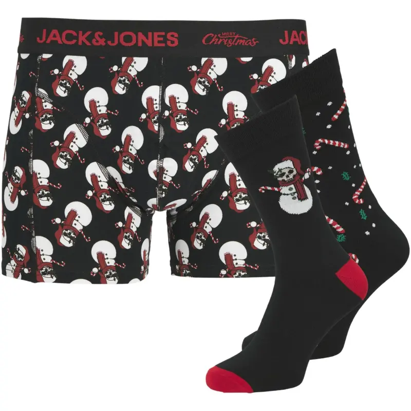Jack & Jones Junior Black Jacsnow Skulls Giftbox Jnr 1