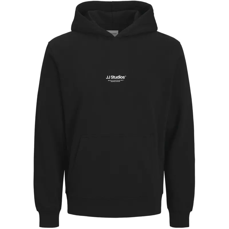 Jack & Jones Junior Black Jjesoho Sweat Hood Noos Jnr 1