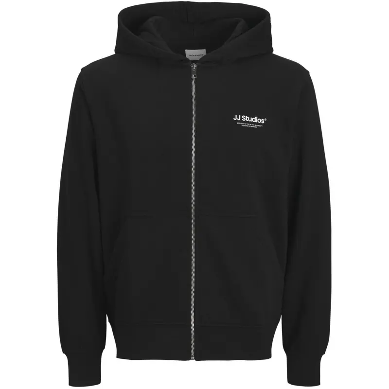 Jack & Jones Junior Black Jjesoho Sweat Zip Hood Noos Jnr 1