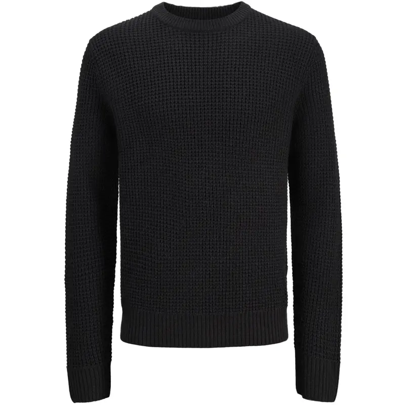 Jack & Jones Junior Black Jjglobal Knit Crew Neck Jnr 1