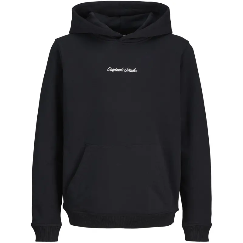 Jack & Jones Junior Black Jornorrebro Emb Sweat Hood Noos Jnr 1