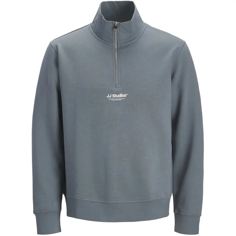 Jack & Jones Junior Blue Mirage Jjesoho Sweat Quarter Zip Hn Noos Jnr 1