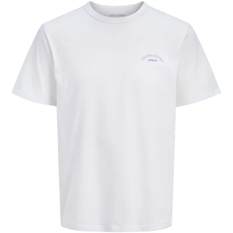 Jack & Jones Junior Bright White Jjcollege Logo Tee Ss Crew Neck Jnr 1