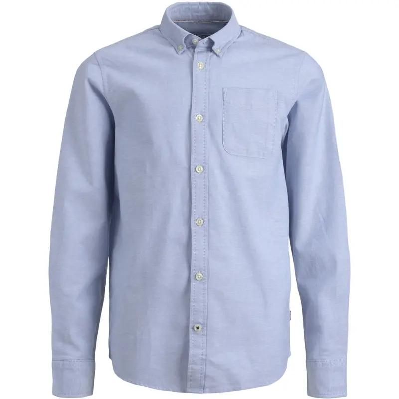 Jack & Jones Junior Cashmere Blue Jjeoxford Shirt L/S Noos Jnr 1