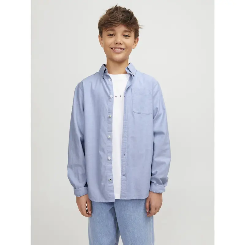Jack & Jones Junior Cashmere Blue Jjeoxford Shirt L/S Noos Jnr 2
