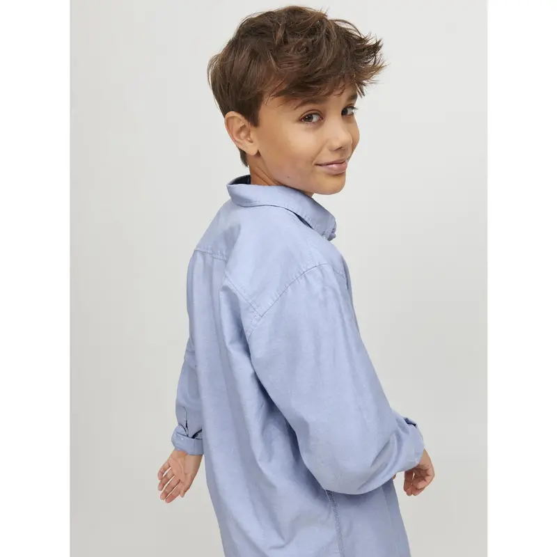 Jack & Jones Junior Cashmere Blue Jjeoxford Shirt L/S Noos Jnr 3