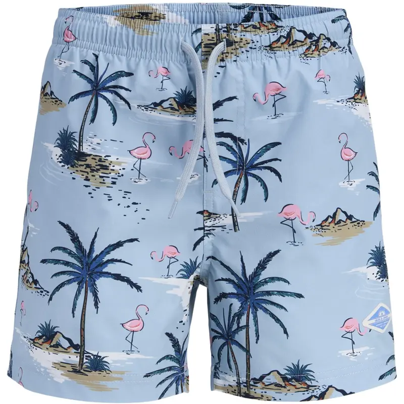 Jack & Jones Junior Celestial Blue Jpstmaui Vibes Novelty Aop Swim Sh Jnr 1